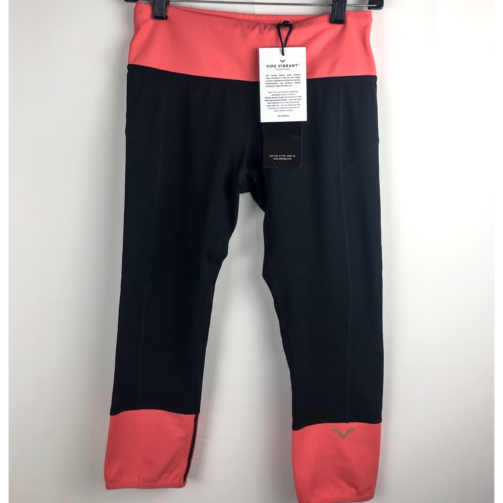 Vipe Joy Capri Coral Workout Leggings